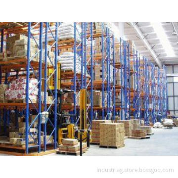 5000KG spray paint narrow storage rack with forklift works